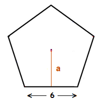 Apothem and side length.